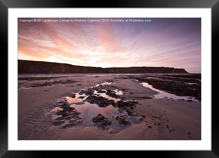 Isle of Wight sunrise Framed Mounted Print by Graham Custance