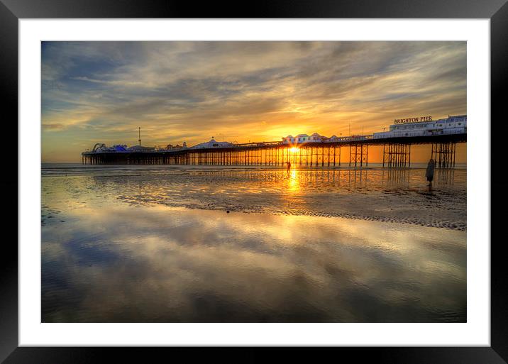Watching the Sunset Framed Mounted Print by Stuart Gennery
