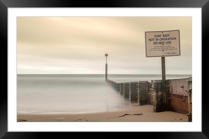 Majestic Boscombe Surf Reef Framed Mounted Print by Daniel Rose