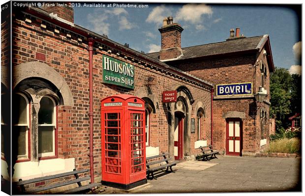 Hadlow Road Station, Wirral, Grunged Canvas Print by Frank Irwin