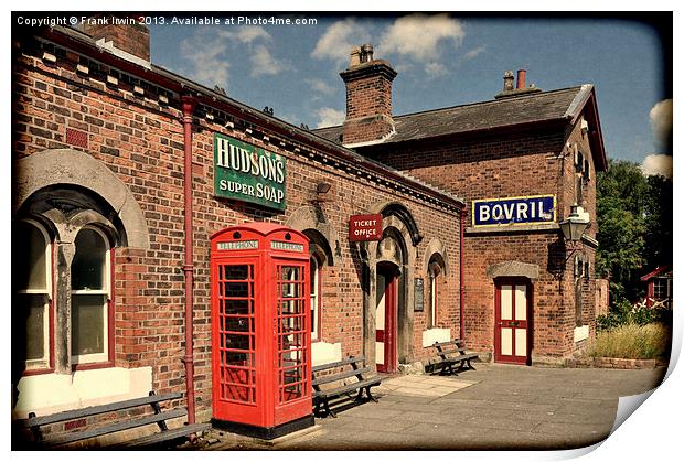 Hadlow Road Station, Wirral, Grunged Print by Frank Irwin