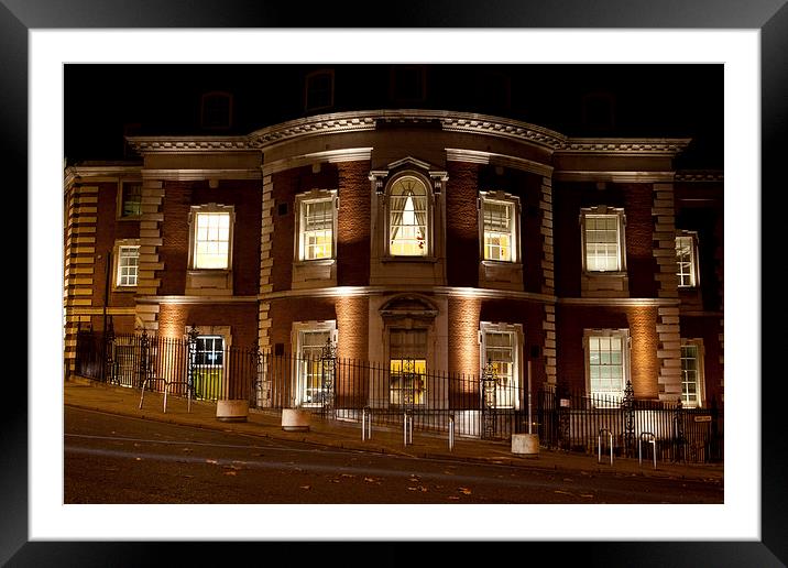 Open, Norwich at Night Framed Mounted Print by Howie Marsh