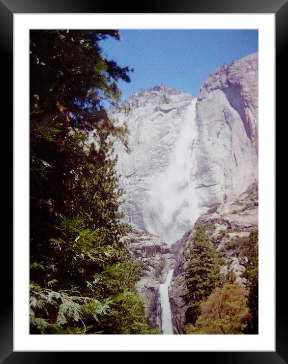 Yosemite Waterfall Framed Mounted Print by james richmond