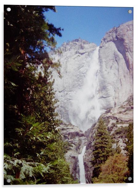 Yosemite Waterfall Acrylic by james richmond