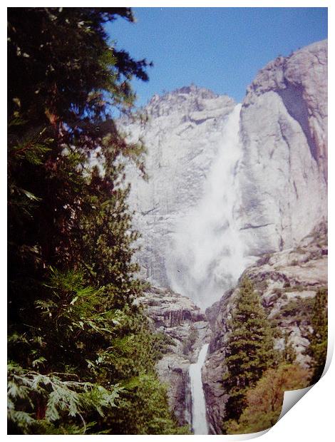 Yosemite Waterfall Print by james richmond