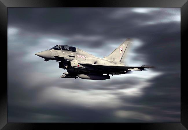 RAF Typhoon Pass Framed Print by J Biggadike