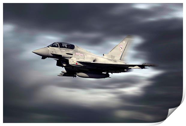 RAF Typhoon Pass Print by J Biggadike