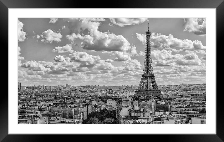 Majestic Eiffel Tower Paris in Autumn Framed Mounted Print by Greg Marshall