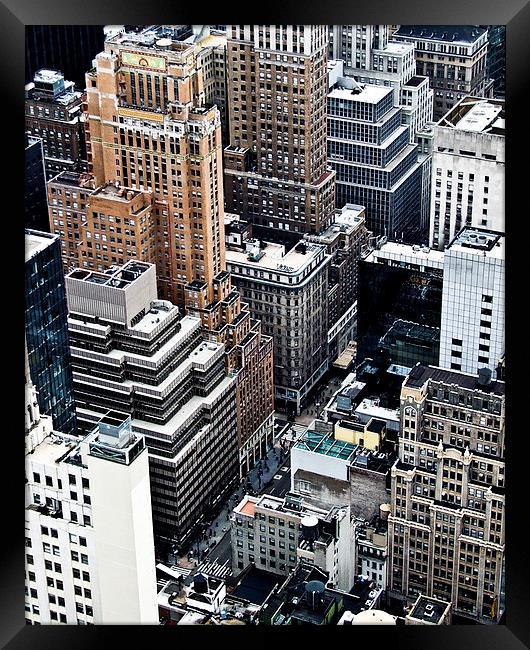 New York from above Framed Print by Malcolm Smith