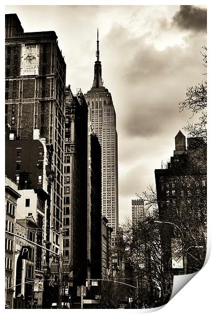 Empire State Print by Andrew Warhurst