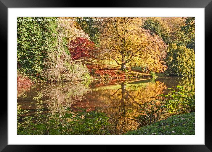 Autumn colours. Framed Mounted Print by John Morgan