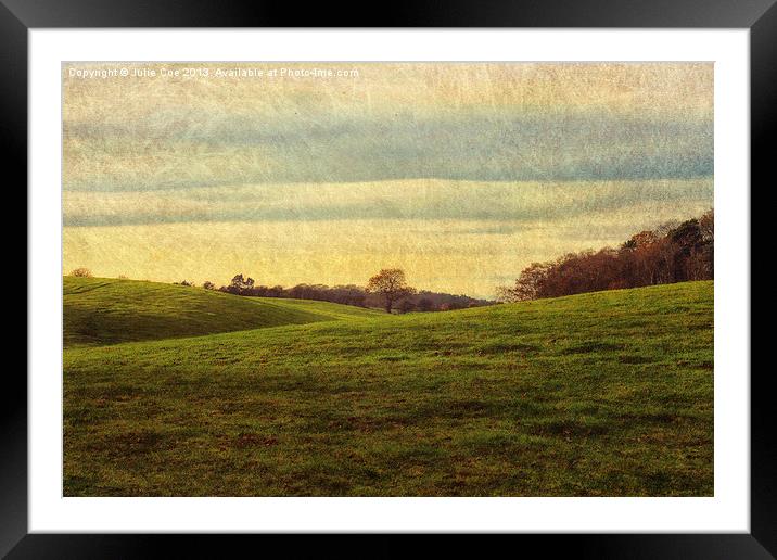 Norfolk Hills! Framed Mounted Print by Julie Coe
