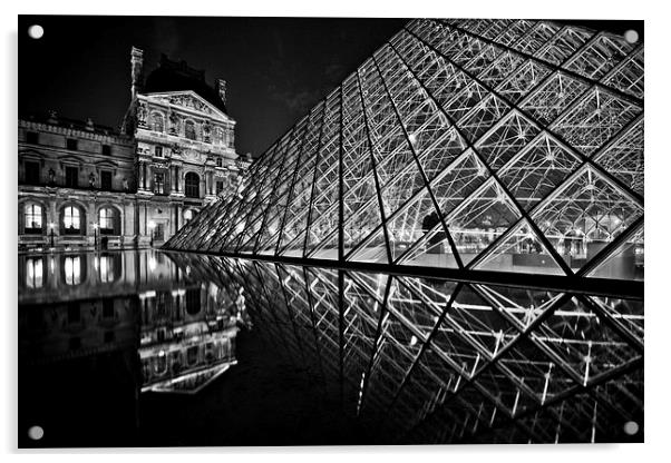 Musée du Louvre Acrylic by Malcolm Smith