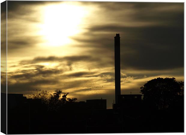 chimney Canvas Print by Dave Menzies