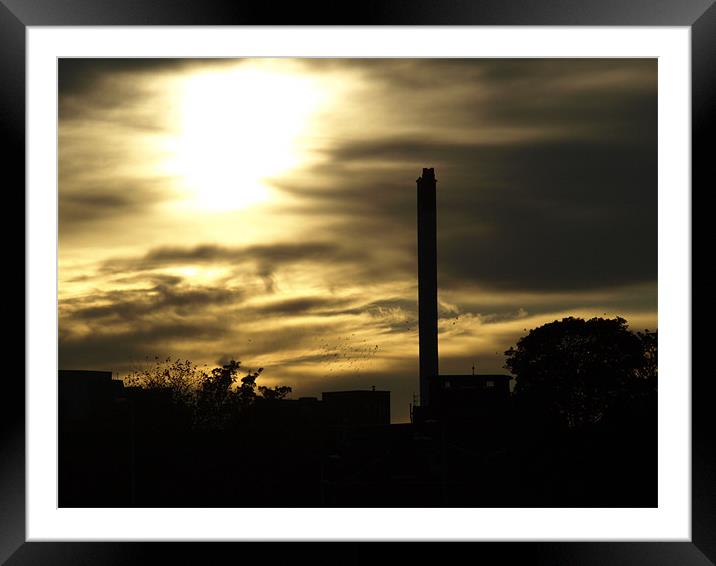chimney Framed Mounted Print by Dave Menzies