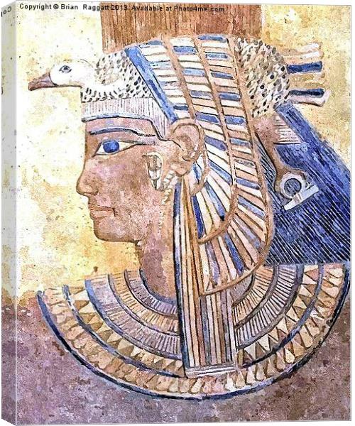 Egyptian Queen Canvas Print by Brian  Raggatt