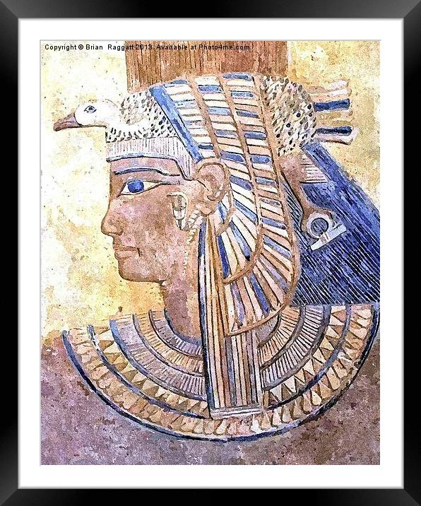 Egyptian Queen Framed Mounted Print by Brian  Raggatt