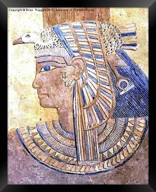 Egyptian Queen Framed Print by Brian  Raggatt