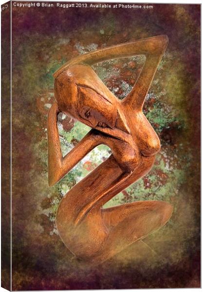 Carved African  Nude Female Canvas Print by Brian  Raggatt