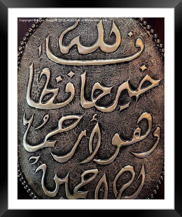 Arabic Framed Mounted Print by Brian  Raggatt