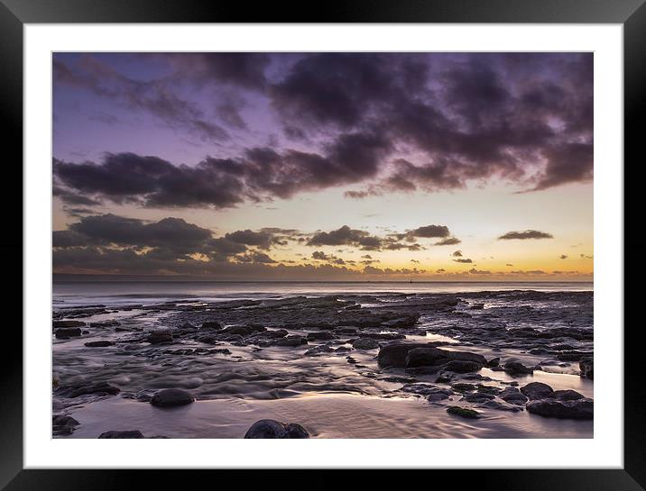 Purple Sunset Framed Mounted Print by Purple OneTwoEight