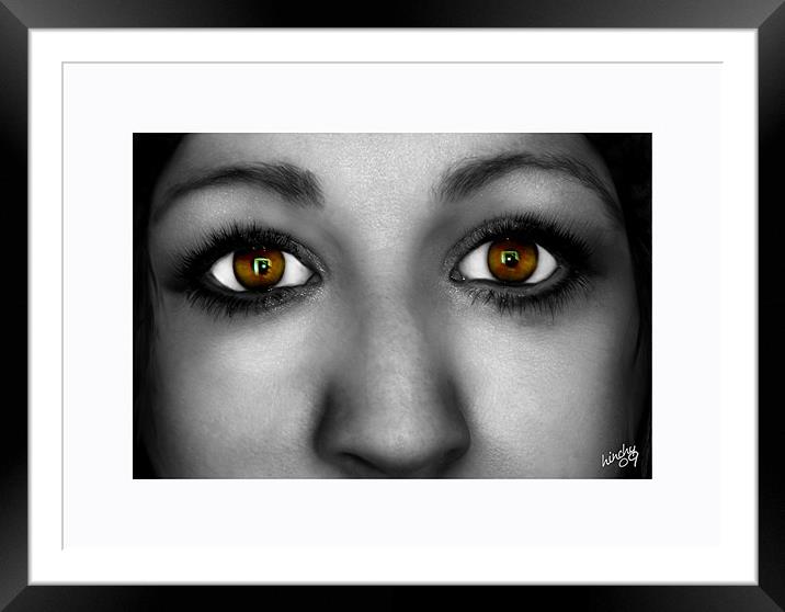 Brown eyed girl. Framed Mounted Print by Paul Hinchcliffe