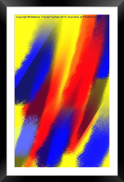 Flame Thrower Framed Mounted Print by Abstract  Fractal Fantasy