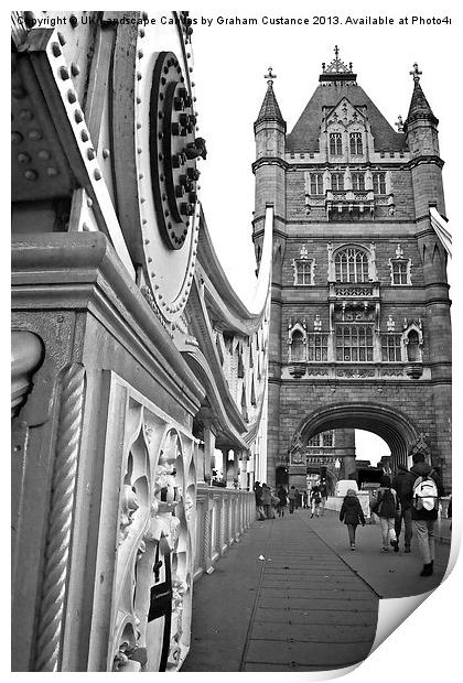 Tower Bridge, London Print by Graham Custance