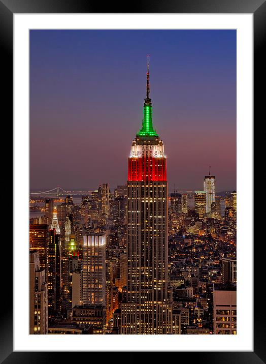 Top Of The Rock Framed Mounted Print by Susan Candelario