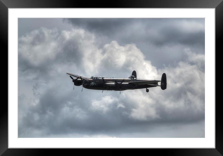 Lancaster Bomber EE139 Framed Mounted Print by Nigel Bangert