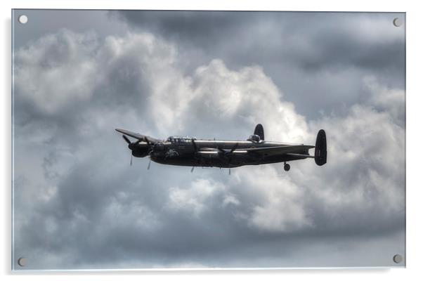 Lancaster Bomber EE139 Acrylic by Nigel Bangert