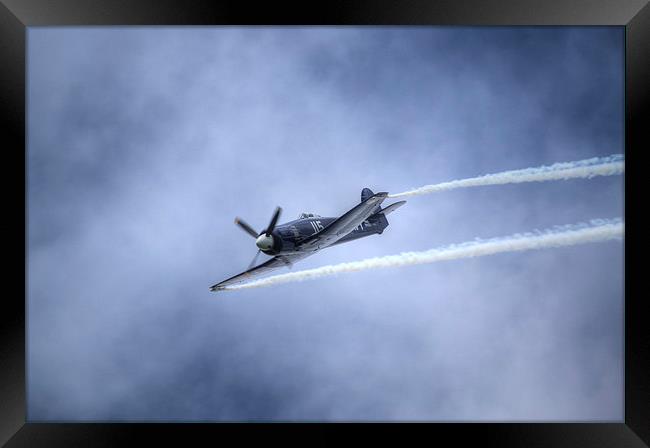Hawker Sea Fury Framed Print by Nigel Bangert