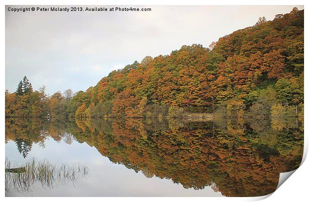 Loch Relections Print by Peter Mclardy