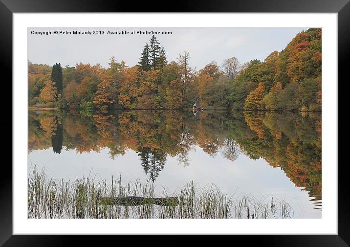 Loch Reflections 2 Framed Mounted Print by Peter Mclardy