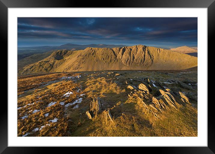 Dow Crag Framed Mounted Print by James Grant