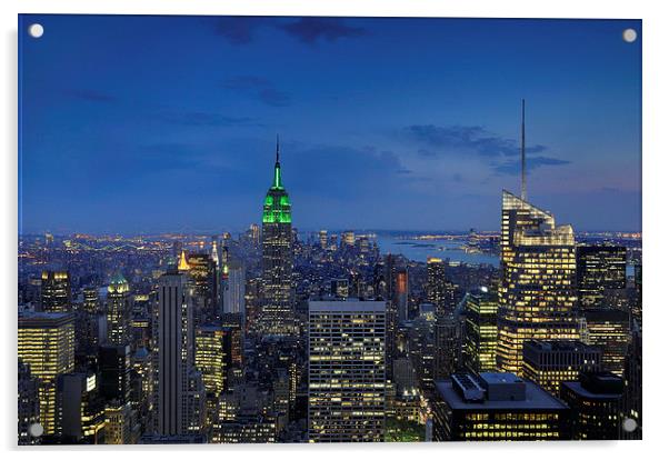 Manhattan Acrylic by Mark Kelly