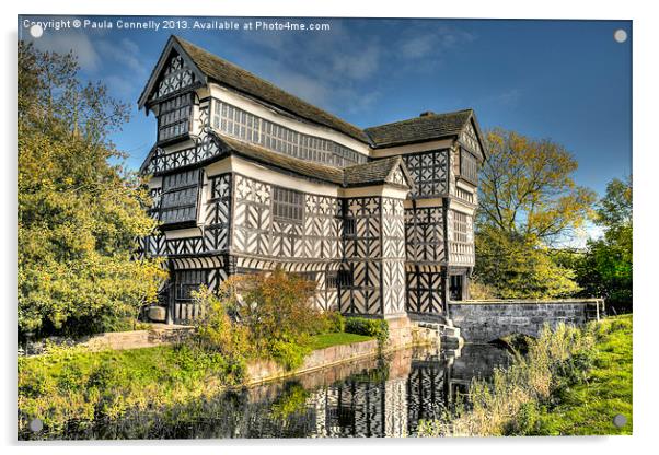 Little Moreton Hall Acrylic by Paula Connelly