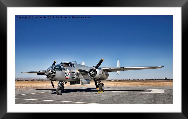 North American B-25 Mitchell Framed Mounted Print by Chaz Gelder