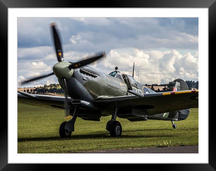 Supermarine Spitfire MH434 Framed Mounted Print by Keith Campbell