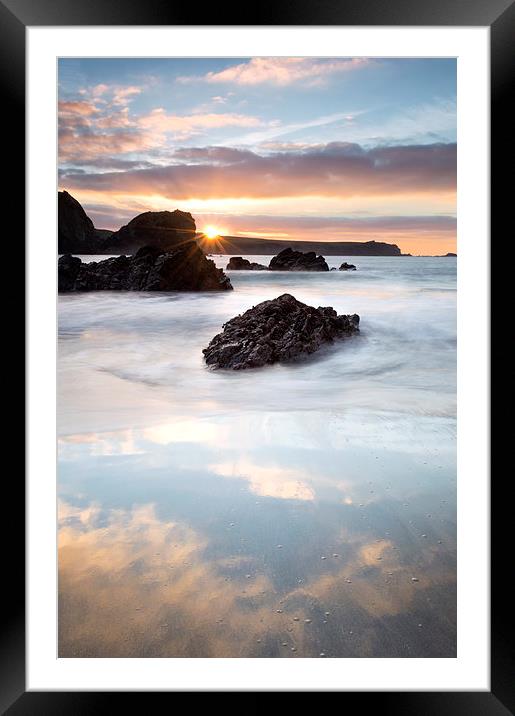 Kynance Cove Sunrise Framed Mounted Print by Chris Frost