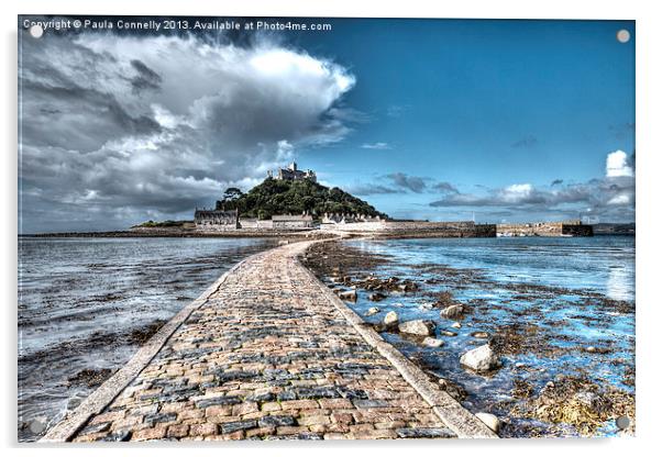Saint Michaels Mount, Cornwall Acrylic by Paula Connelly