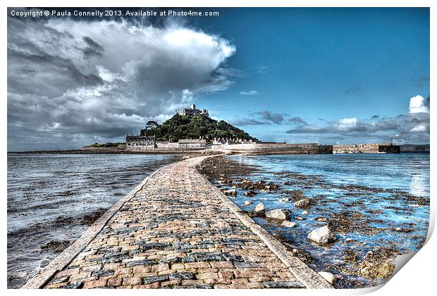 Saint Michaels Mount, Cornwall Print by Paula Connelly