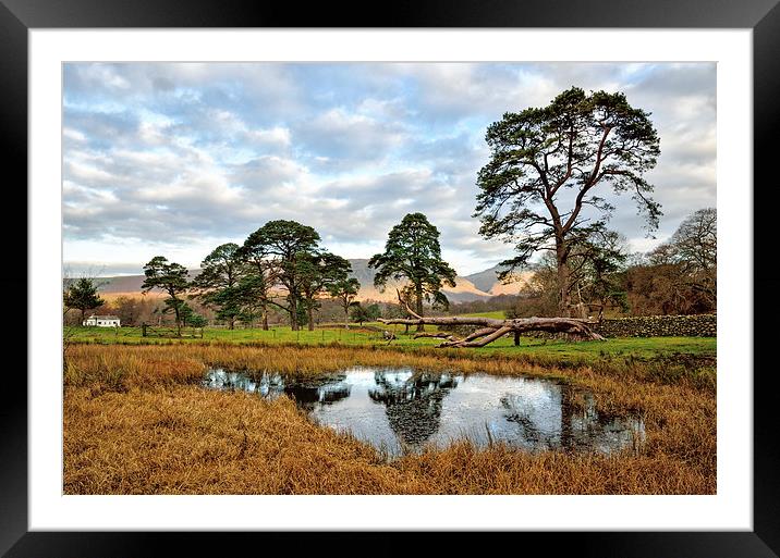 Country Reflections Framed Mounted Print by Gary Kenyon