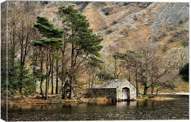 Wastwater Boathouse Canvas Print by Gary Kenyon