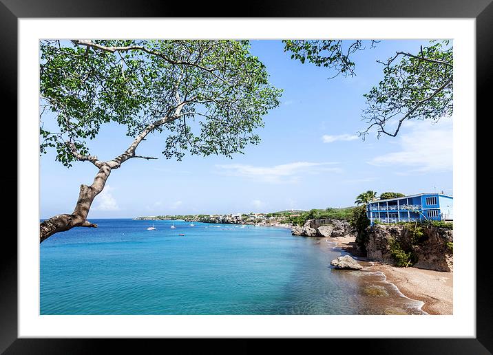 Westpunt , Curacao Framed Mounted Print by Gail Johnson