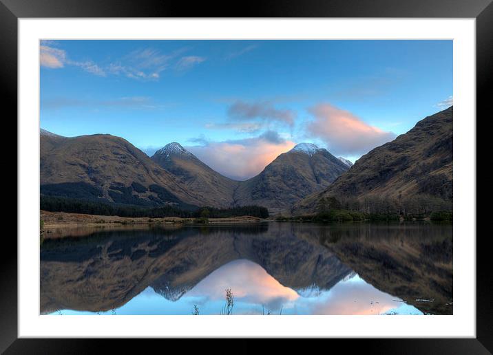 Reflections of Glen Etive Framed Mounted Print by Tommy Dickson