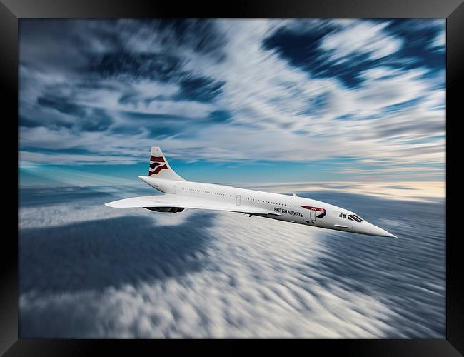 Concorde Framed Print by P H
