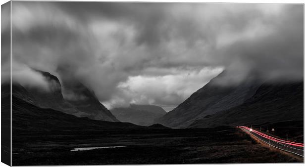 Three Sisters, a car and a motorbike Canvas Print by Andy Redhead