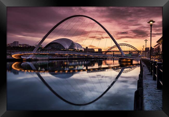 Millennium Bridge Framed Print by Ray Pritchard