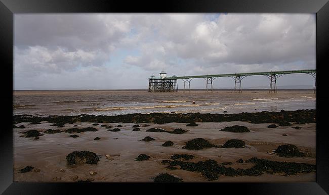 Clevedon Pier Framed Print by Alan Jacobs